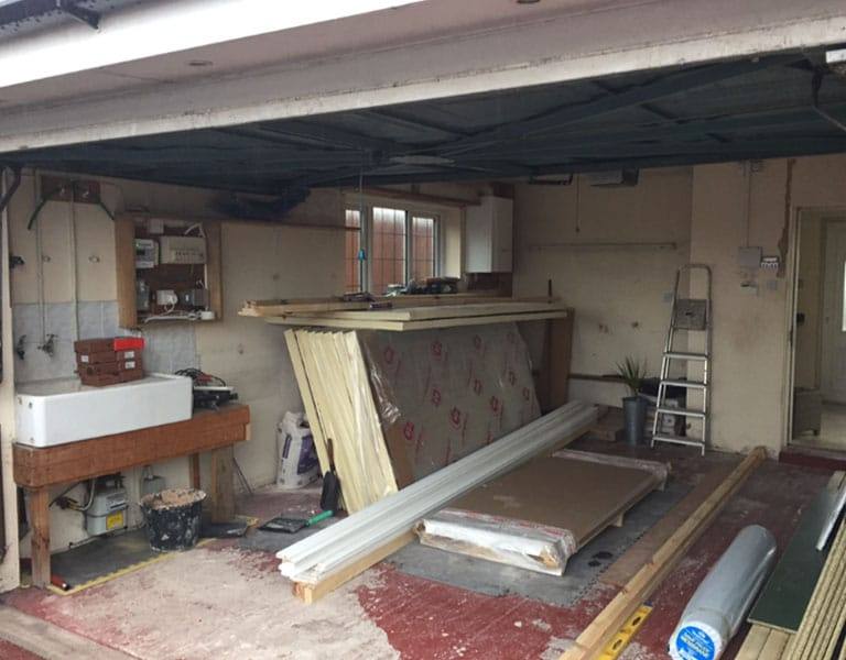 Garage Conversion, Newton Road, Warrington — Garage transformed into a games room photograph 2